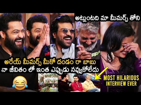 Anchor Suma MOST HILARIOUS INTERVIEW With RRR Team | Ram Charan | NTR | Rajamouli | News Buzz