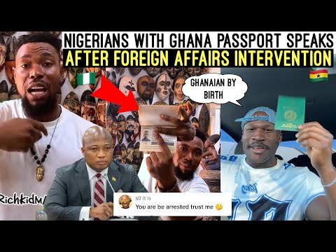 E DON CAST‼️😩 NIGERIANS WITH GHANA PASSPORT SPEAKS OUT AFTER FOREIGN AFFAIRS INTERVENTION 