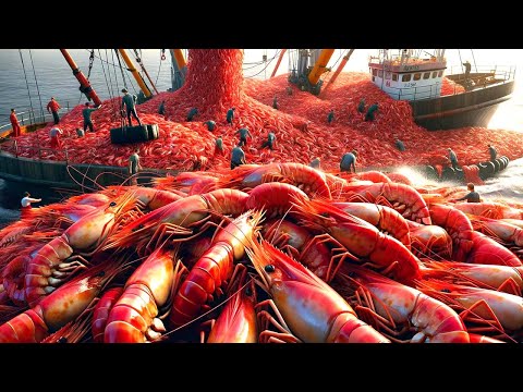 How American Fishermen Make Billions Of Dollars From Shrimp Fishing - Shrimp Processing Factory