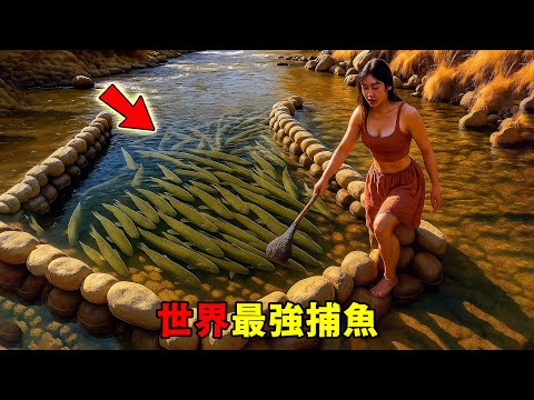 世界最強十大捕魚技藝！效率逆天的捕魚平台竟然只排第6，第一名的發明者簡直就是捕魚天才，輕鬆收穫上百斤魚！