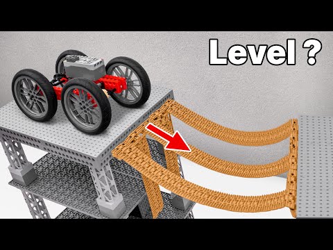 Making a LEGO TECHNIC Car Cross Broken Bridges | FM Lego Technic