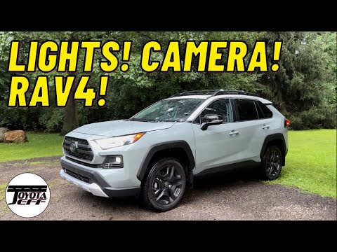 2022 RAV4 Adventure in the Rain & Low Light: Buttons, Controls, Lights