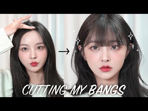 Easy full bangs! Tips for self cutting soft-full bangs✂️ SSAP Possible even for clumsy people💩