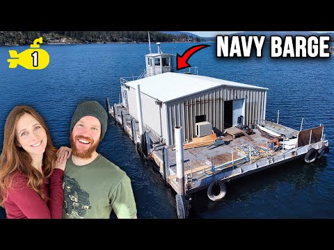 Turning a Declassified Navy Barge Into the ULTIMATE Floating Home (ep 1)