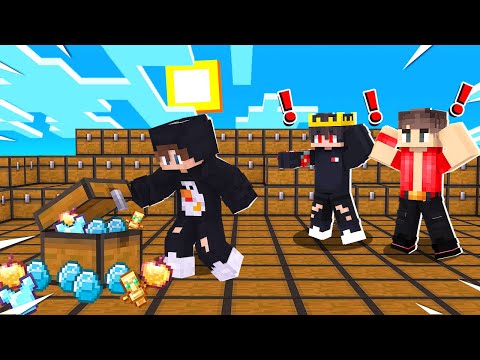 Random Chest World | ماين كرافت: عالم من الصناديق العشوائية😱!!(مع صهيب والملك السوري)🔥!!؟