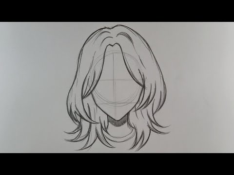 MUDAH BANGET !! Cara Menggambar Rambut Anime Cewek Untuk Pemula Step by Step