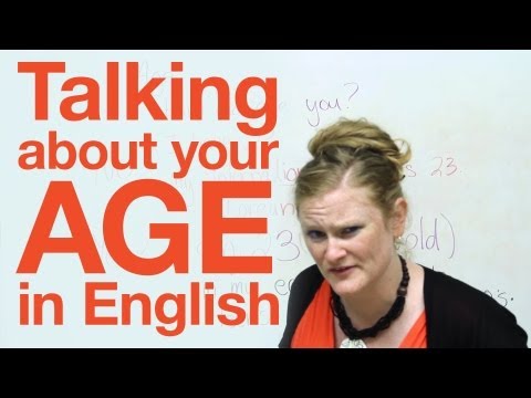 Speaking English - Talking about your age