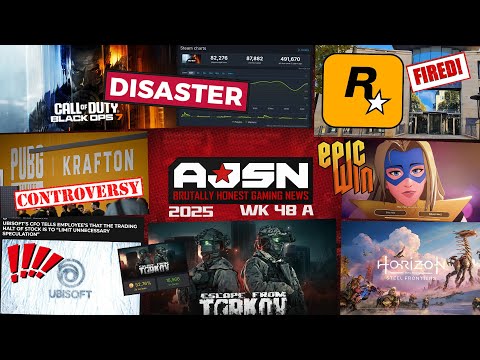 AJS News- Black Ops 7 DISASTER Launch!, Ubisoft STOCK FREEZE, Sony's Horizon MMO?, Dispatch Success!
