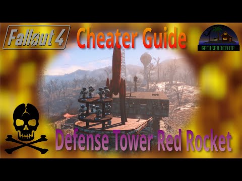 Fallout 4 Cheaters Guide Red Rocket Defensive Tower and Barracks