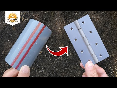 Don't throw away PVC pipes! Let's make the door hinge - Plumbing Tips and Tricks