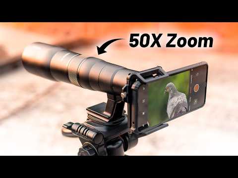 Giant 50X Telephoto Zoom Lens for Phone Camera - Apexel 50X Zoom Lens Testing