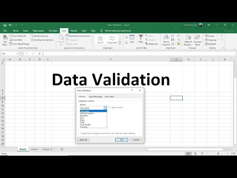 Excel Data Validation သုံးနည်း | List in Data Validation | Excel အသုံးပြုနည်း | Experience Sharing