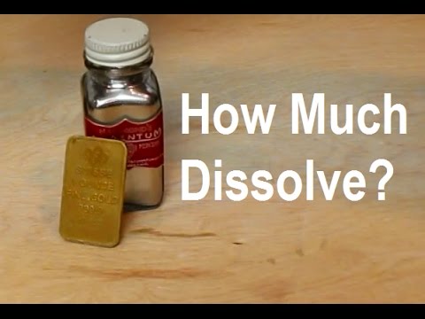 Solubility Of Gold In Mercury?