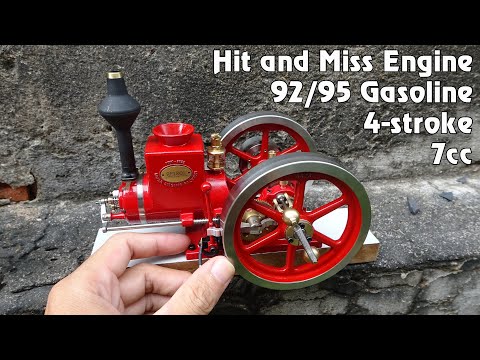 RETROL HM-01 7cc Model Hit and Miss 4-stroke Horizontal Internal Combustion Engine