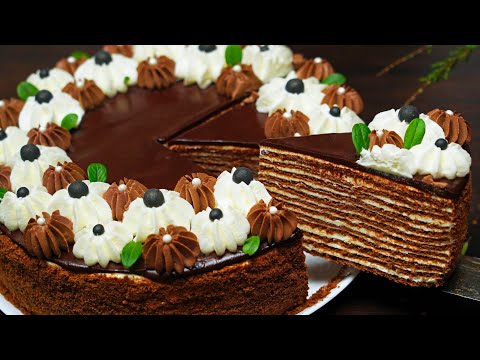The Most Delicious Chocolate Honey Cake! "SPARTAK" Cake | Homemade Cake Recipe | Cooking with Tanya