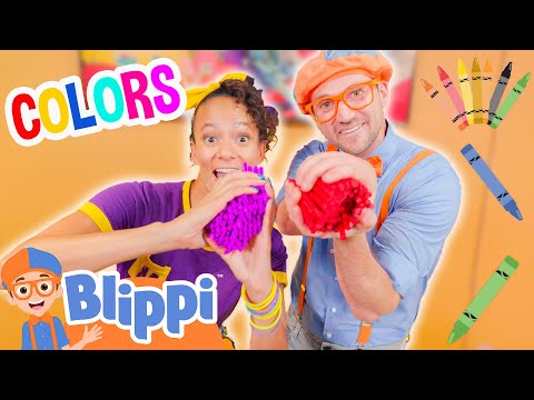Blippi and Meekah's Color Learning Arts & Craft 🎨 Colors For Kids | Educational Videos for Kids