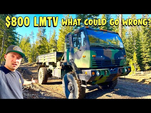 we took an $800 army surplus LMTV into the mountains! how bad can it be?!?!?!?