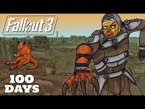 I Spent 100 Days In Fallout 3 Very Hard Mode... With Only Melee & Unarmed Weapons (Fallout 3 Movie)
