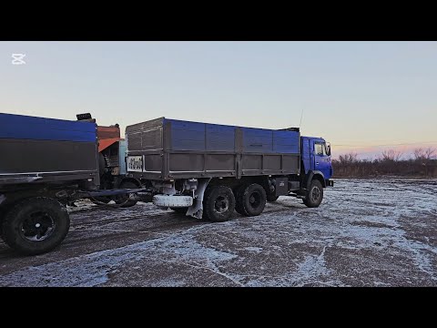 Kamaz grain truck. On a trip with a handsome operator😏 The difference in hill-climbing traction b...