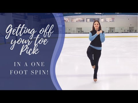 How to Stay Off Your Toe Pick in a One Foot Spin - Figure Skating Tutorial