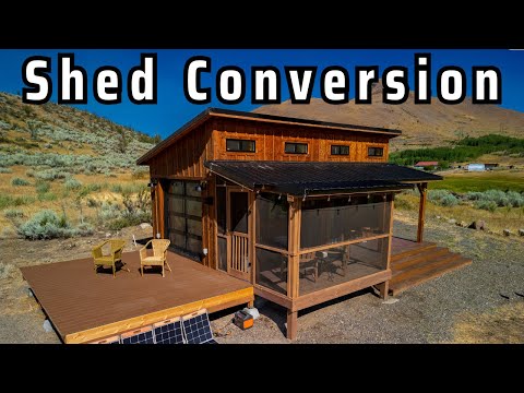 She Converted a Shed into a Beautiful Tiny Cabin on 13-Acres