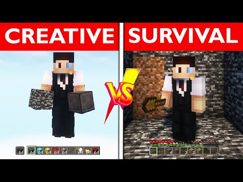 CREATIVE vs. SURVIVAL - Das DUELL der CHALLENGE