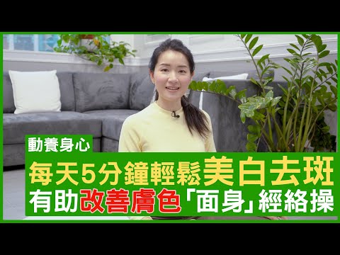 每天5分鐘輕鬆美白去斑  有助改善膚色「面身」經絡操  #楊明霞博士 註冊中醫師 - 鄭丹瑞《健康旦》(CC中文字幕)