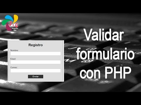 8.Validar formulario con PHP