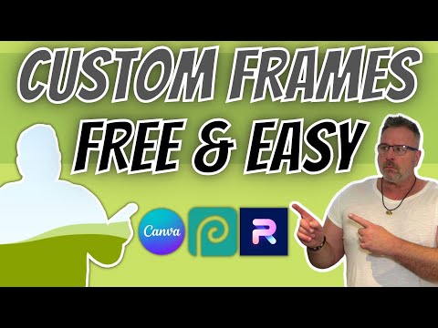 Create Custom Image Frames with Canva, Photopea, and Photo Room, Free
