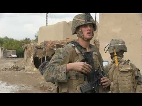 Marine Patrol Base Georgia - Securing village with K9 (Military dog)