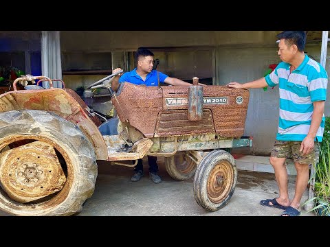 Helped a 60 year old farmer restore and repair his old 2010 Yanmar tractor // Tractor restoration