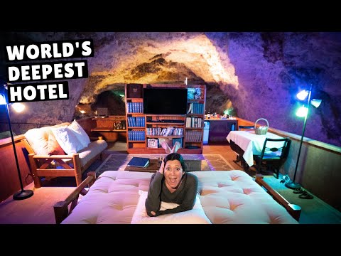 WE SLEPT 220 FEET BELOW GROUND (worth $1,000 per night?)