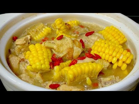 When stewing chicken soup with corn, remember not to blanch the water. I will teach you a trick.