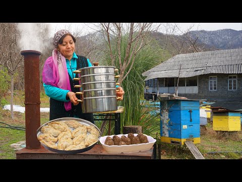 Very Different Manti Recipe with Pumpkin | Meal of Winter Days | 5 Minute Making Cookie Balls