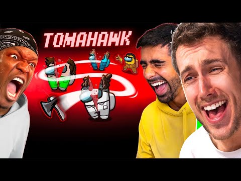 MINIMINTER REACTS TO SIDEMEN AMONG US TOMAHAWK ROLE