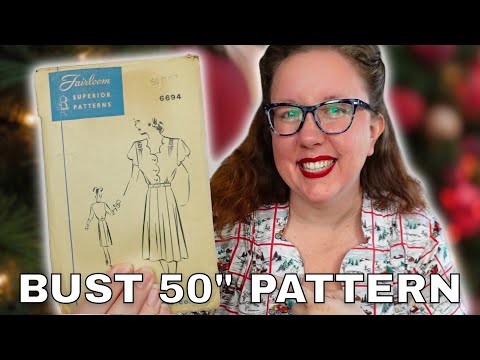 I tried to sew a PLUS SIZE 1940's vintage pattern