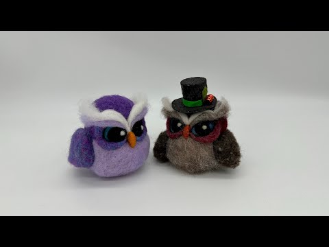 Easy Needle Felted Owl