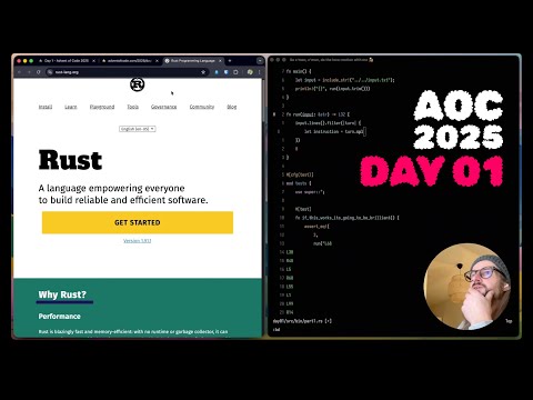 DAY 01/01 | Advent of Code 2025 | Rust | Dear Dialin'