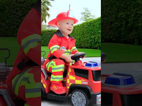 Adam Becomes a Firefighter! Rescue Mission Adventure