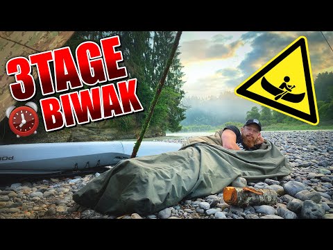 3Tage BIWAK mit Kajak - Bushcraft kochen Tarp Overnighter Übernachtung | Fritz Meinecke