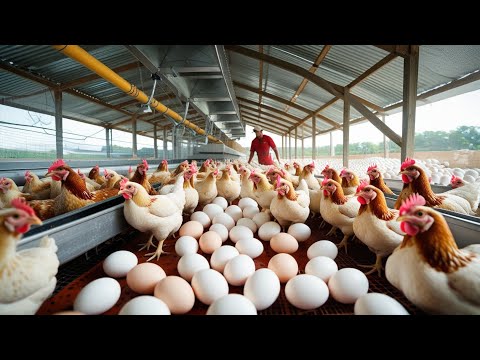 Home business chicken farming model - raising chickens for eggs (Egyptian chicken - white chicken)