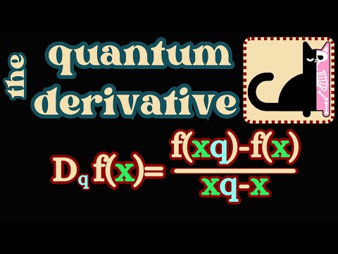 The quantum derivative.