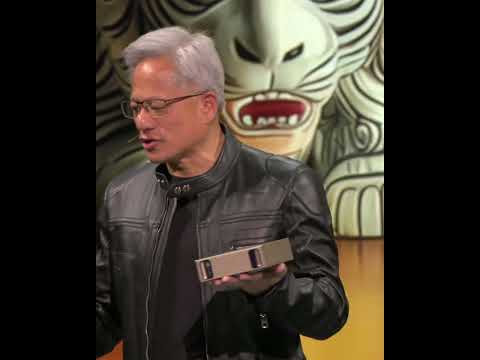 Jensen Huang Shows Off the New #NVIDIA DGX Spark Personal AI Computer