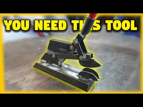 Metal forming tool | Lever machine | Tucking tool for sheet metal fabrication | DIY gathering tool