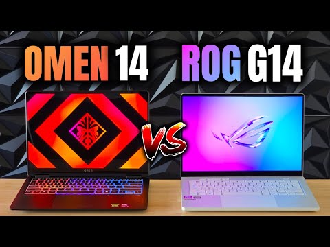 Omen Transcend 14 vs Zephyrus G14 (2025) - The Thinnest 14" Gaming Laptops! [Asus ROG vs HP Omen]