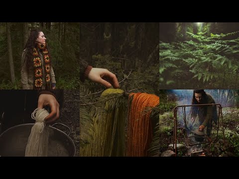 Dyeing Wool Naturally | A Crocheted Scarf From Start To Finish - Visual Diary.