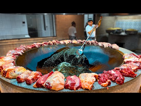 UNREAL! Uzbekistan Cooks 500 KG of Pilaf Daily for 10,000 People in ONE POT! 😱🍚