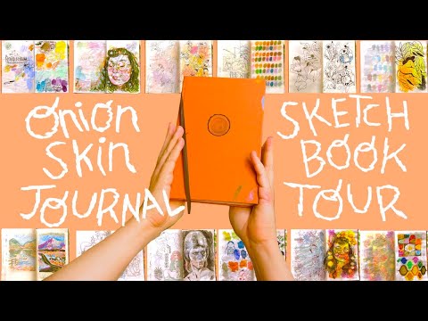 Onion Skin Journal ₊ ⊹ Sketchbook Tour