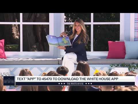 First Lady Melania Trump Reads to Children at the 2026 White House Easter Egg Roll