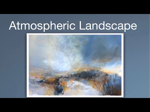 How to Paint a Modern Atmospheric Landscape with Depth using Acrylics | Tonal Sky Painting Tutorial